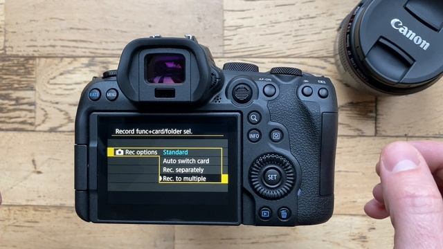 ? separate JPEG & Raw Canon R6 & R5, use Both Card Slots in camera.