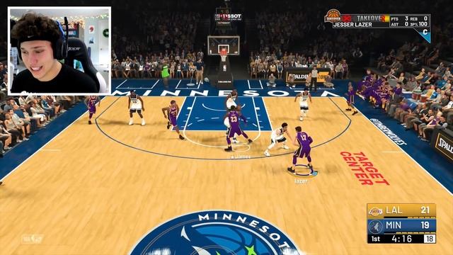 CRAZIEST *ANKLE BREAKER* IN LA LAKERS DEBUT - NBA 2K19 My Career смотреть онлайн