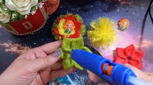 МК бантика, девочка на цветочке?