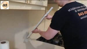 Прячем стыки на фартуке столешницы из искусственного камня