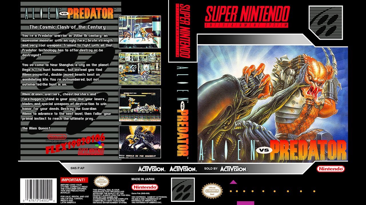 Super Nintendo (Snes) 16-bit Aliens vs Predator Полное Прохождение