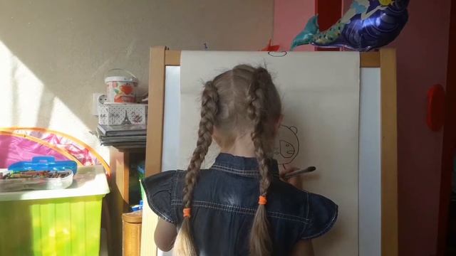 Как нарисовать милую панду. Уроки рисования для детей.