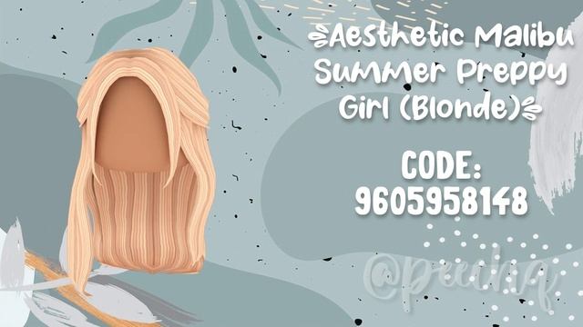 Aesthetic BLONDE Hair Codes For Roblox & Bloxburg + ROBUX GIVEAWAY смотреть онлайн