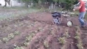 окучивание картошки мотокультиватором