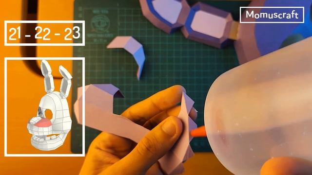 How to make a Bonnie Mask using Paper - DIY FNAF Mask смотреть онлайн