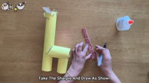 giraffe |3d giraffe craft | giraffe craft | giraffe drawing | how to draw giraffe|craft for kid|diy