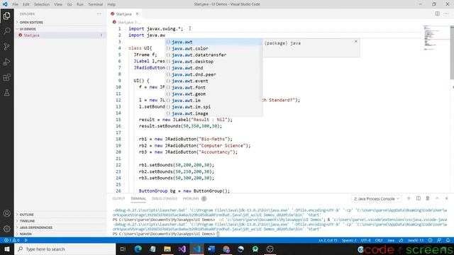 Adding an Action Listener to a Radio Button | Java Swing | Tamil | Code Screens смотреть онлайн