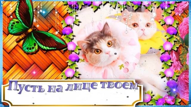 ?ЖЕЛАЮ ВАМ САМОГО НЕЖНОГО И ПУШИСТОГО ДОБРОГО УТРЕЧКА!? САМАЯ МИЛАЯ И НЯШНАЯ ОТКРЫТКА С КОТИКАМИ?