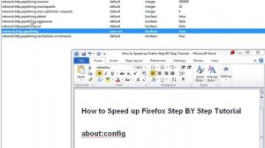 How to Speed up Firefox Step BY Step Tutorial