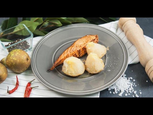 Обожженная форель с запечённым сельдереем | Кухня по заявкам
