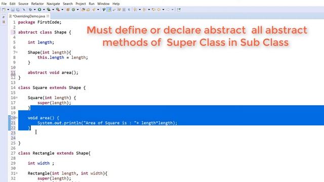 #32 | Abstract Keyword in Java (Hindi) | With Example | Abstract Class | Abstract Method смотреть онлайн