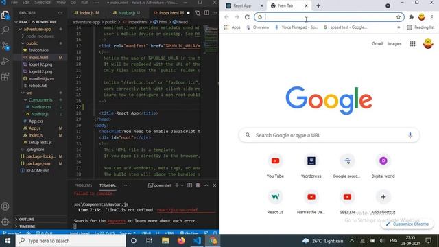 React Js Project for Beginners 2021 - Adventure - Travel Website | Part 1