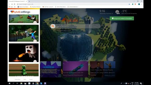 Minecraft HD Wallpapers Theme For Chrome  Must Have!! смотреть онлайн