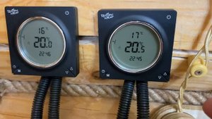 Как работает электрический тёплый пол в баньке!!!