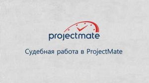 Судебная работа в ProjectMate