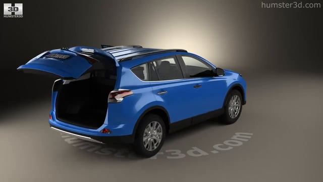 Toyota RAV4 Hybrid with HQ interior 2016 3D model by Humster3D.com смотреть онлайн