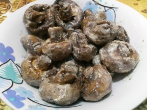 ? Простейший рецепт шампиньонов на решетке ?