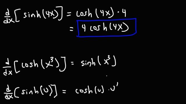 Derivatives of Hyperbolic Functions