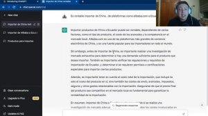 ? ¿Es rentable importar de China a Ecuador???CHAT GPT responde