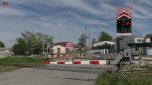 Železniční přejezd Soběslav #1 - 14.5.2022 / Czech railroad crossing