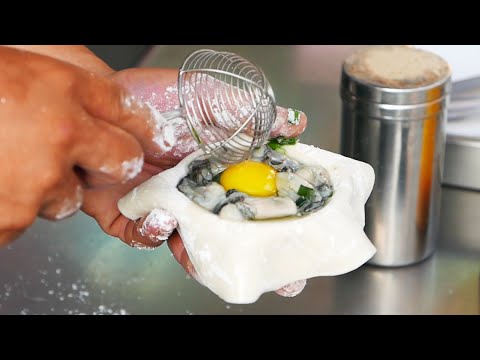 Taiwan Street Food - Fried Oyster Balls/Тайваньская уличная еда – жареные устричные шарики