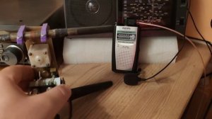 Активная малошумящая резонансная антенна Олуша и китайский приемник. Средние волны.