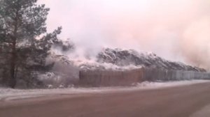 2)Горит свалка г.Первомайск