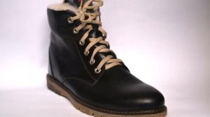 Осенние Ботинки Черные Кожаные Мужские Фото