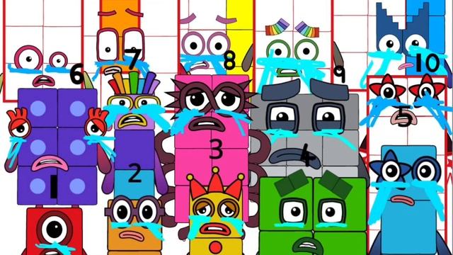 Numberblocks crying poor guys :( смотреть онлайн