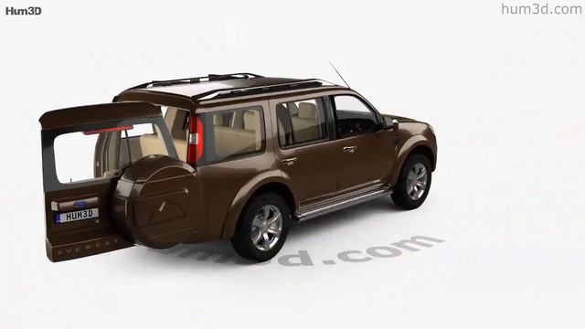 Ford Everest with HQ interior 2012 3D model by Hum3D.com смотреть онлайн