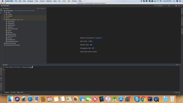 React Native: Start creating project in IntelliJ IDEA - (Part3) смотреть онлайн