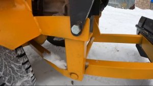 Самодельный минипогрузчик, Отвал, Вилы.