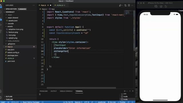 React Native Tutorial 33 - InputAccessoryView - React Native смотреть онлайн