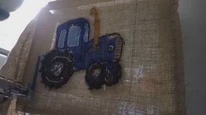 Тафтинг. Создание ковра для сына своими руками.