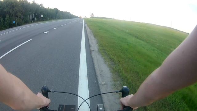 Брест - Кобрин (48.3км) на шоссейном велосипеде