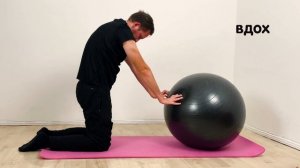 ТОП 9 упражнений для профилактики боли в спине_Тренировка с фитболом