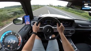 NEW! Mercedes Benz G500 216km/h TOP SPEED AUTOBAHN POV by AutoTopNL