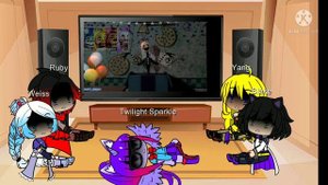 KM1: RWBY React To FNAF Five More Nights By JT Music Feat, Twilight Sparkle - (Episode 51)