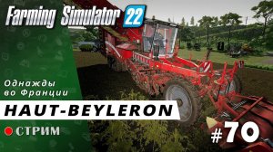 Farming Simulator 22 ● Карта Haut-Beyleron / стрим #70