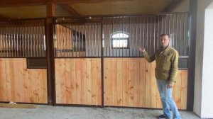 Денники для лошадей с откатной калиткой