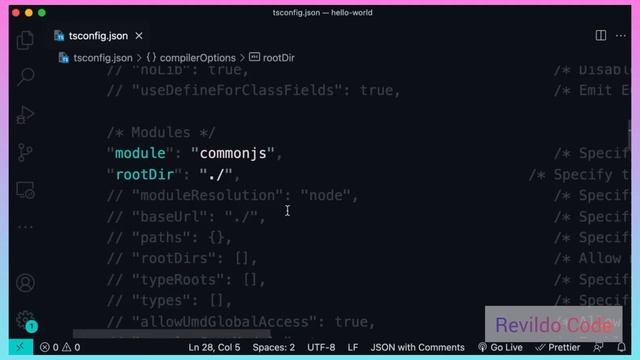 Configuring the typescript compiler | Typescript full course | #revildo_code