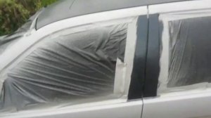 Покраска bmw e36 молотковой краской кисточкой.