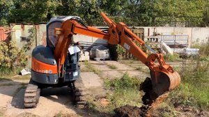 Hitachi ZX20UR /  Обзор мини-экскаватора из Японии