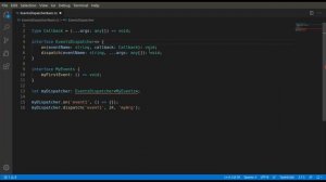 Typescript tips - How to declare a type for an event dispatcher?