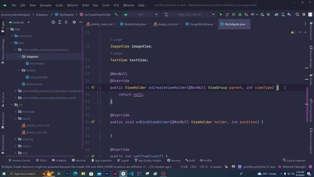 android recyclerview example java code geeks Images... RecyclerView in Android Studio Explained with Example 2023 | Android ...