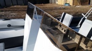 Консольный алюминиевый РИБ VOYAGE 420 Фальшборт. Часть 1
