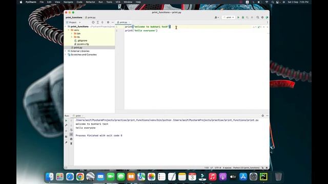 How to Create Your First Programme on Python Using Print Function | Episode-5