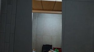 Примыкание вагонки к банной двери.