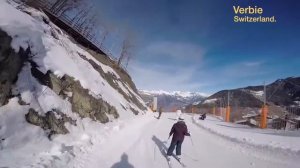 Горные лыжи Швейцария 2015  Три головокружительных спуска