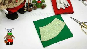 КАК  СШИТЬ СОВУ ИЗ ТКАНИ УРОК 2